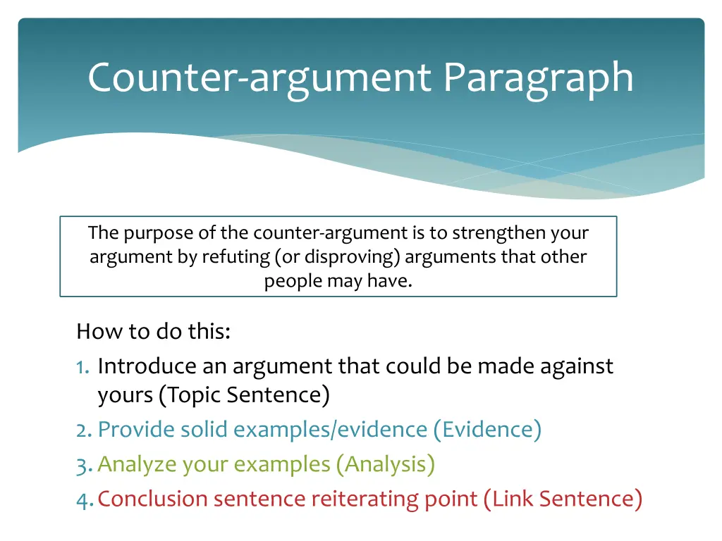 counter argument paragraph