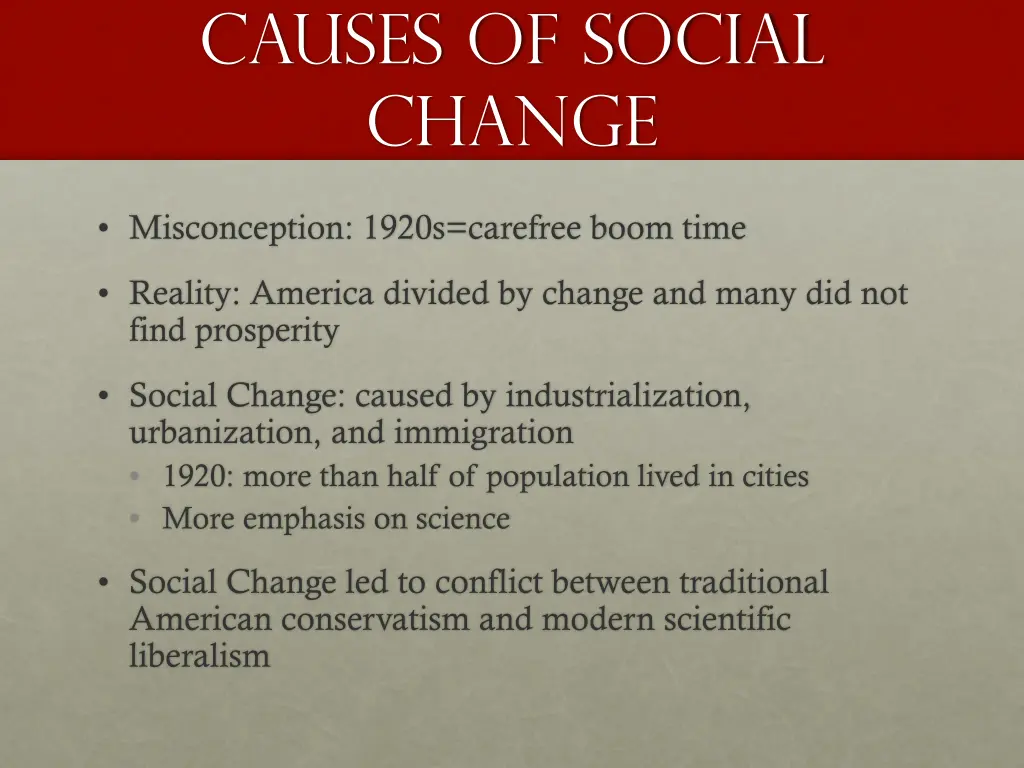 causes of social change