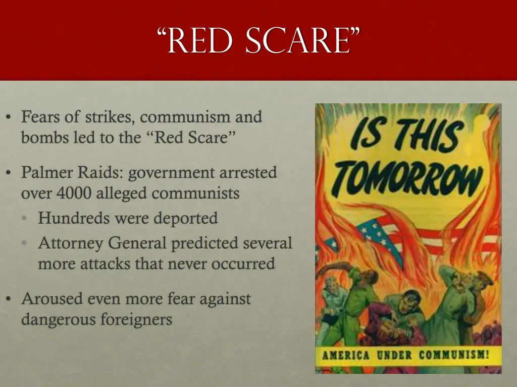 red scare