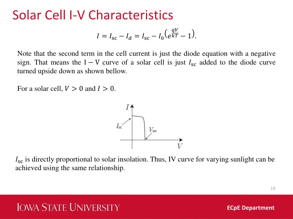 solar cell i v characteristics 1