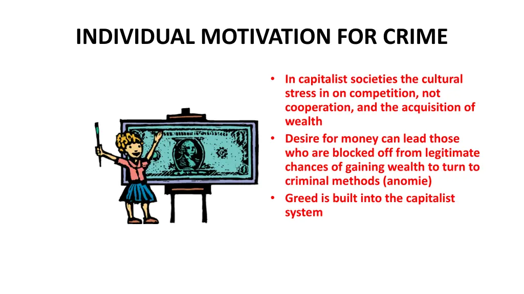 individual motivation for crime