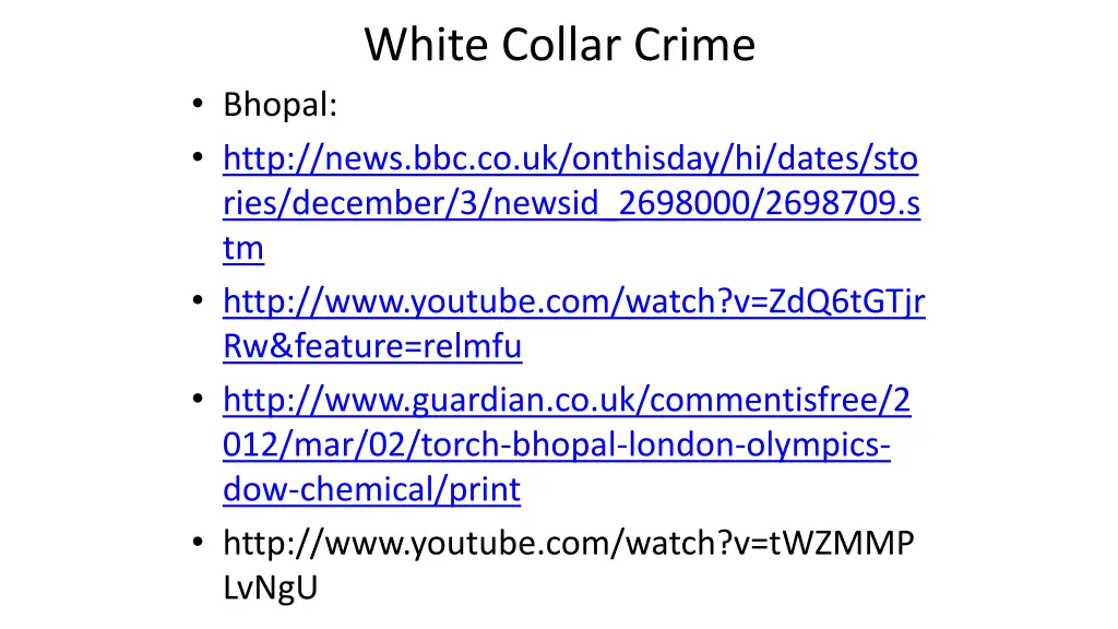 white collar crime