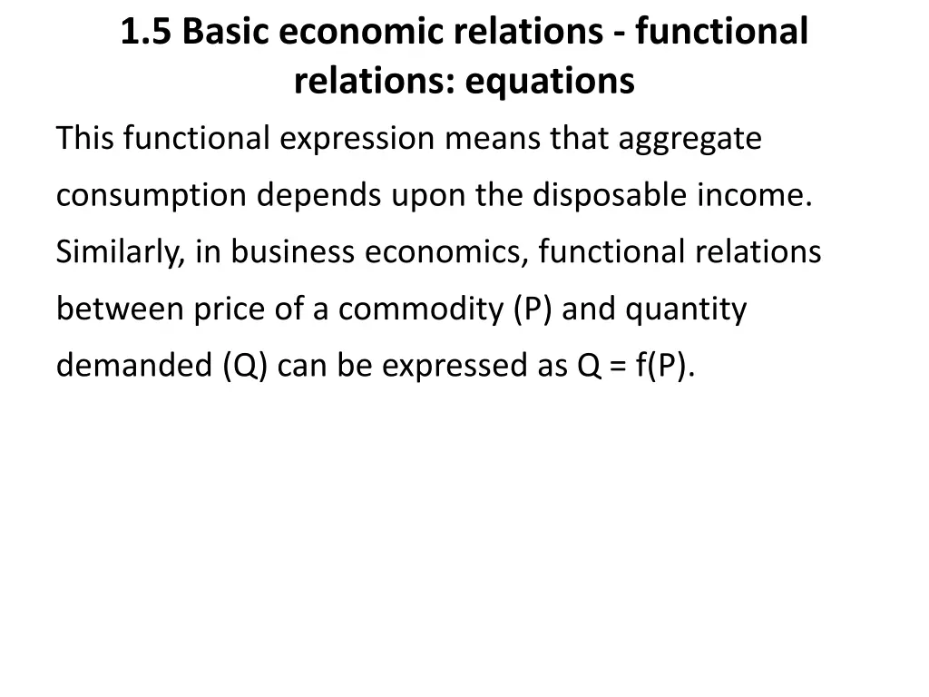 1 5 basic economic relations functional relations 3