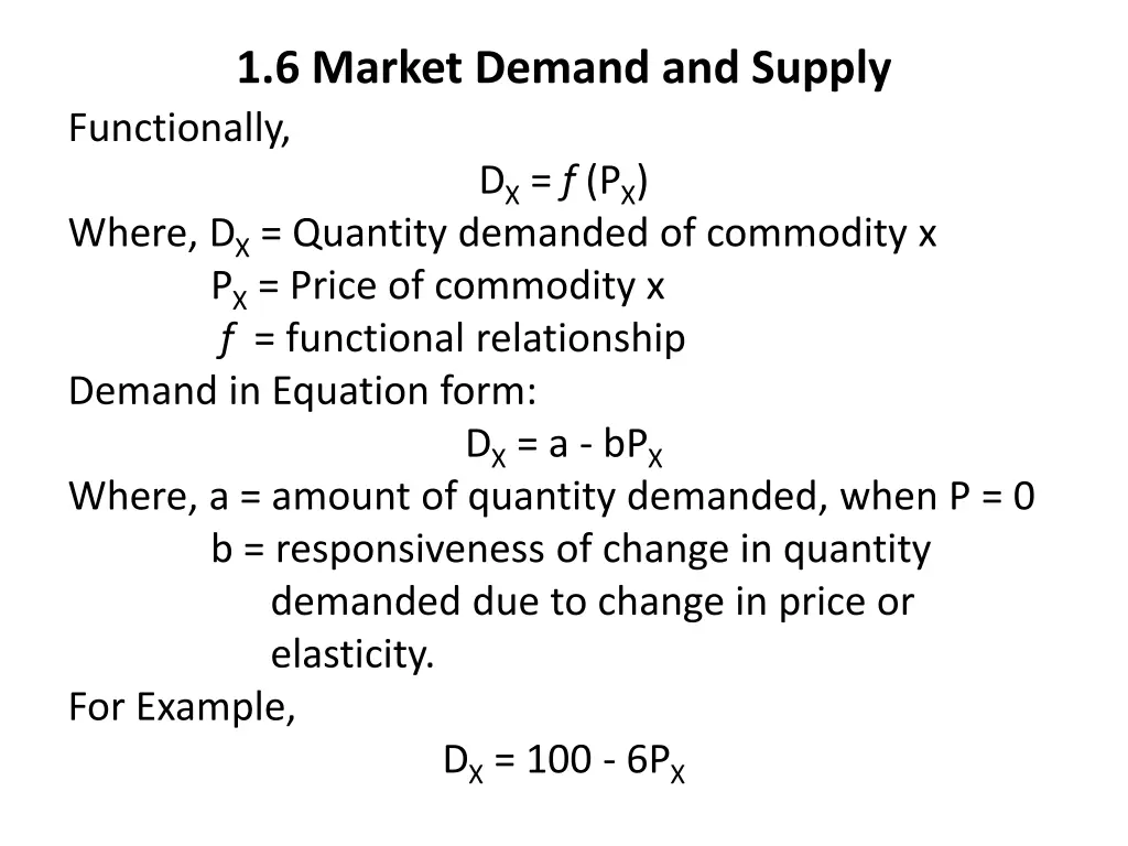 1 6 market demand and supply functionally