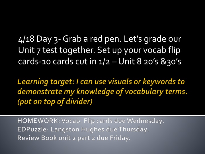 4 18 day 3 grab a red pen let s grade our unit