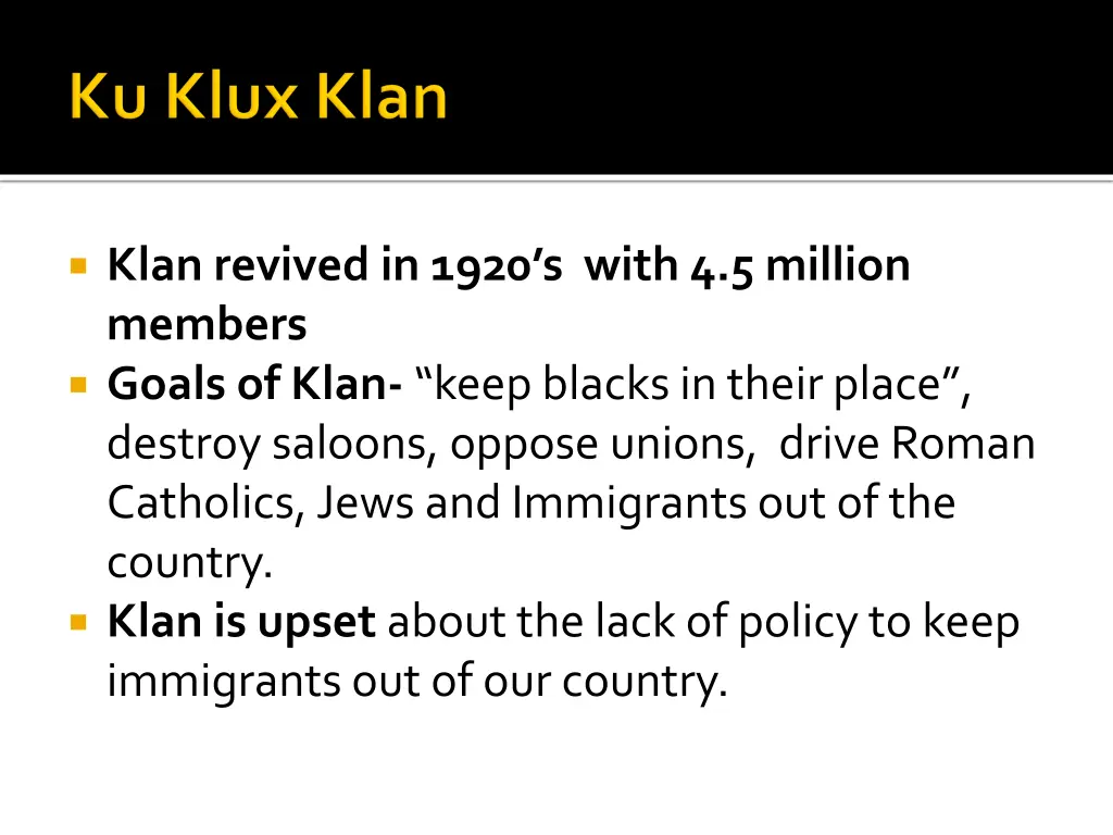 klan revived in 1920 s with 4 5 million members