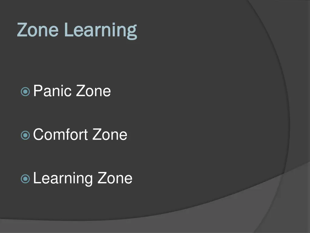 zone learning zone learning