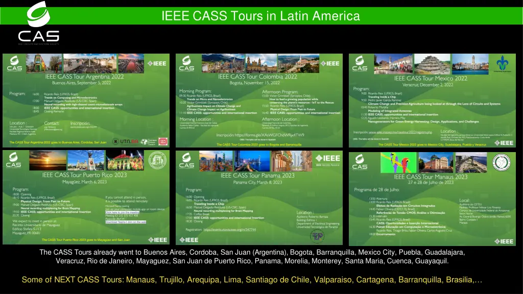 ieee cass tours in latin america