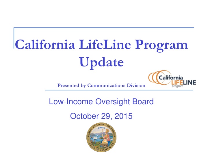 california lifeline program update