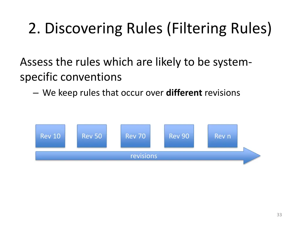 2 discovering rules filtering rules