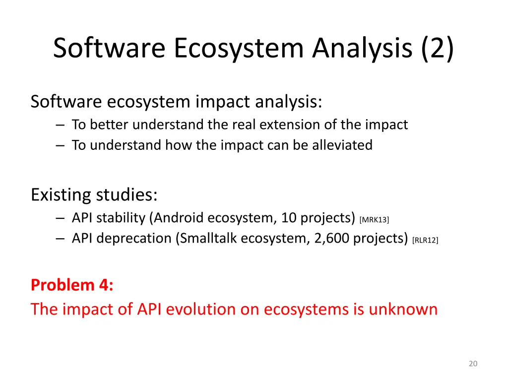 software ecosystem analysis 2