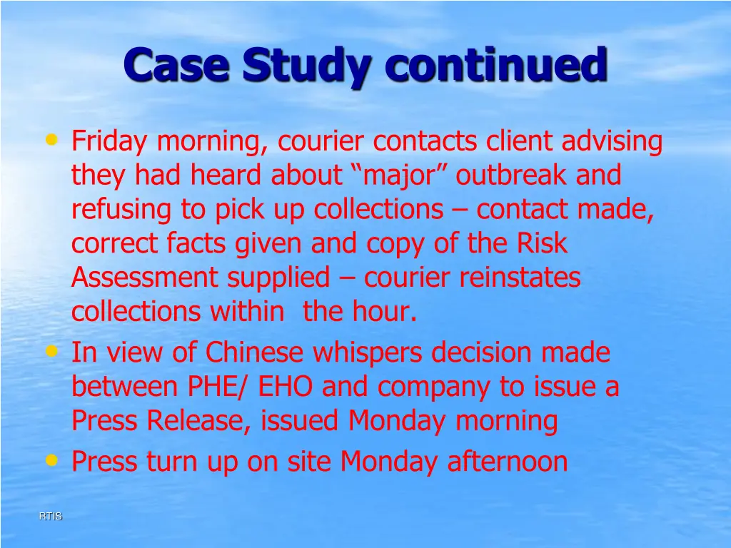 case study continued 2