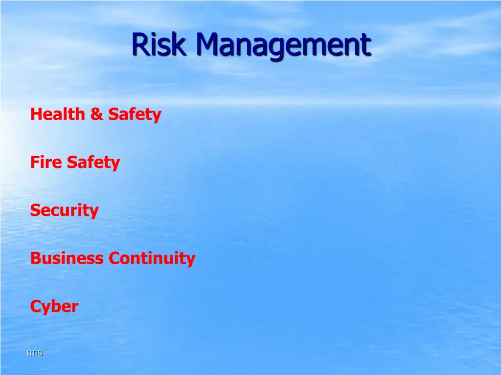 risk management