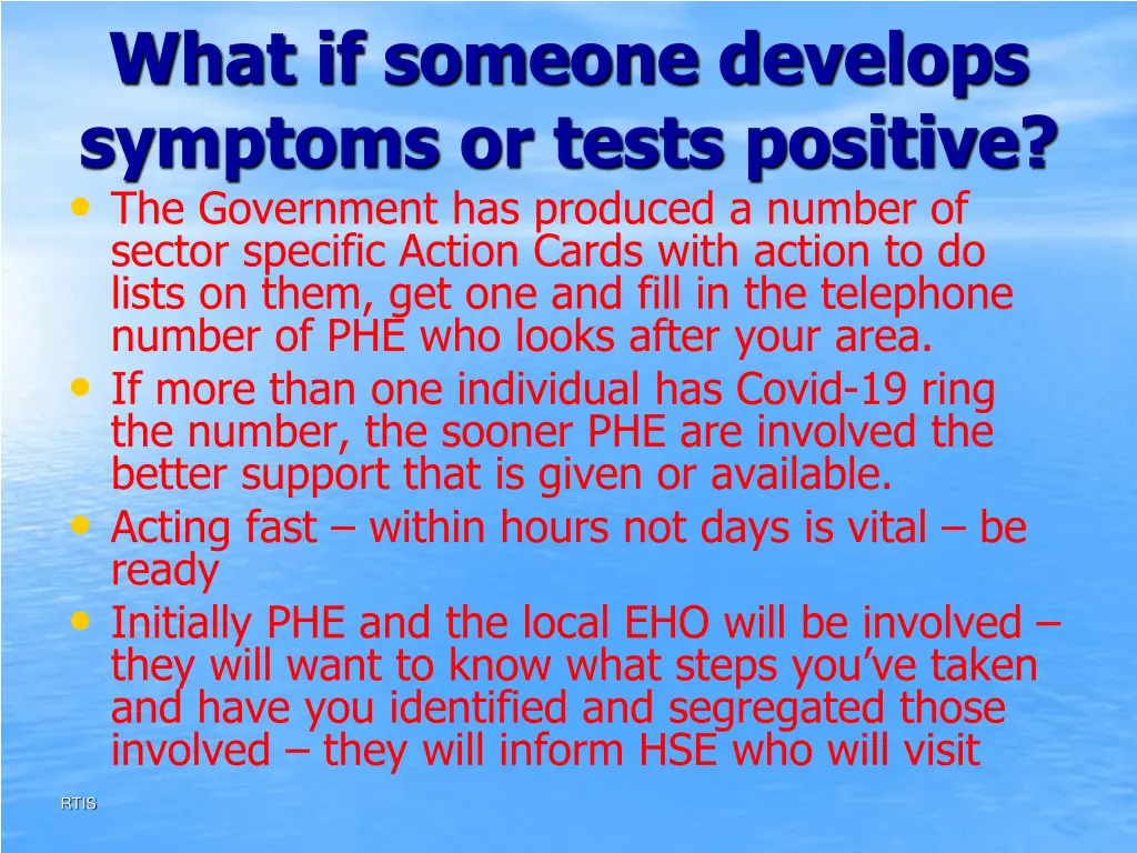 what if someone develops symptoms or tests 3