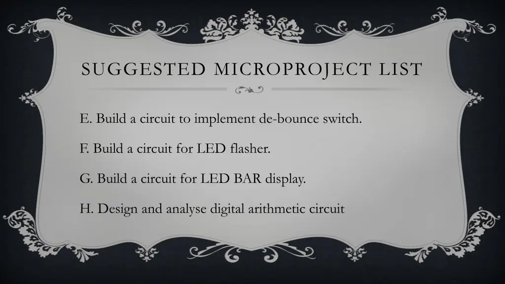 suggested microproject list 1