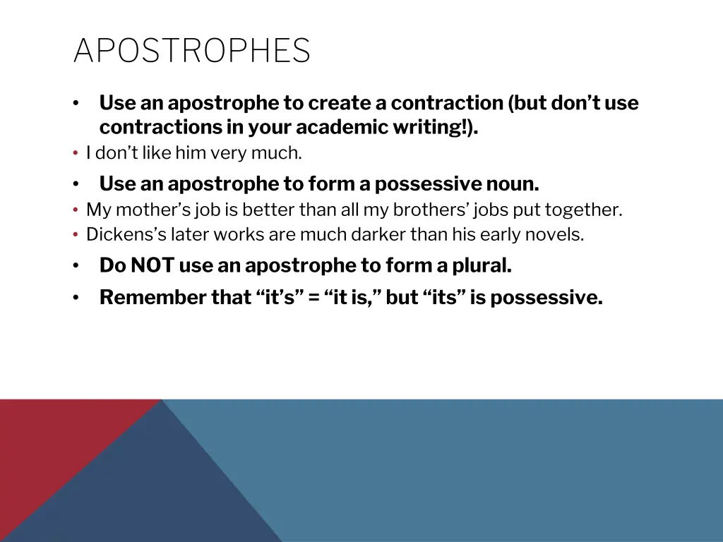 apostrophes