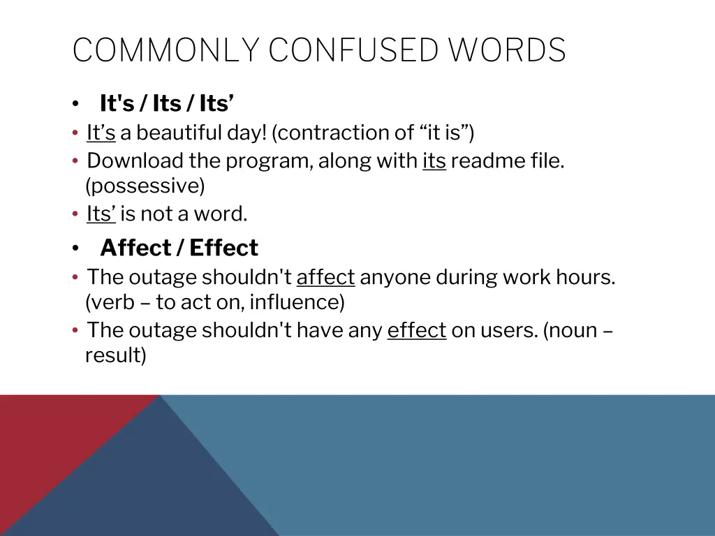 commonly confused words 1