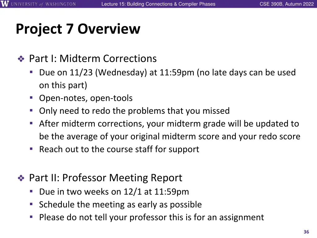 lecture 15 building connections compiler phases 35