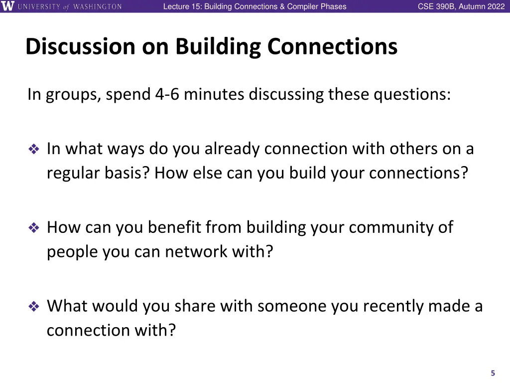 lecture 15 building connections compiler phases 4