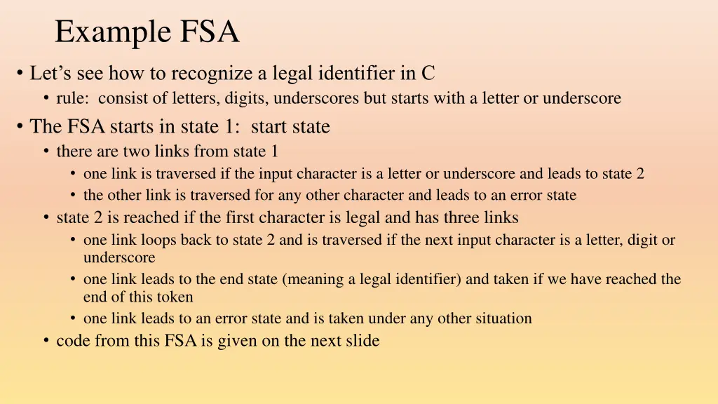 example fsa