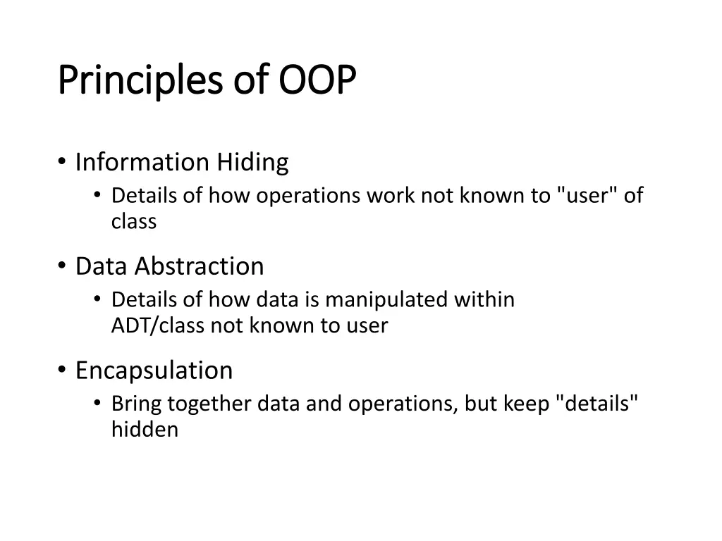 principles of oop principles of oop