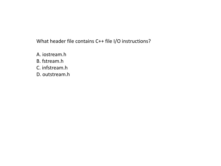 what header file contains c file i o instructions