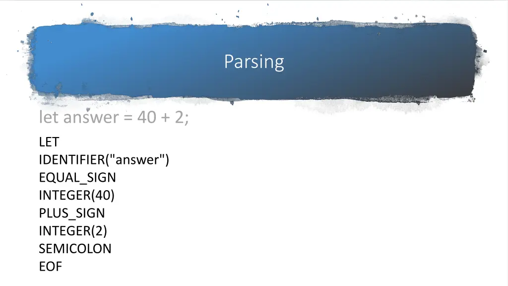 parsing 1