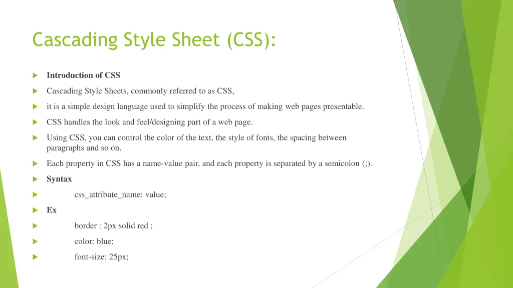 cascading style sheet css