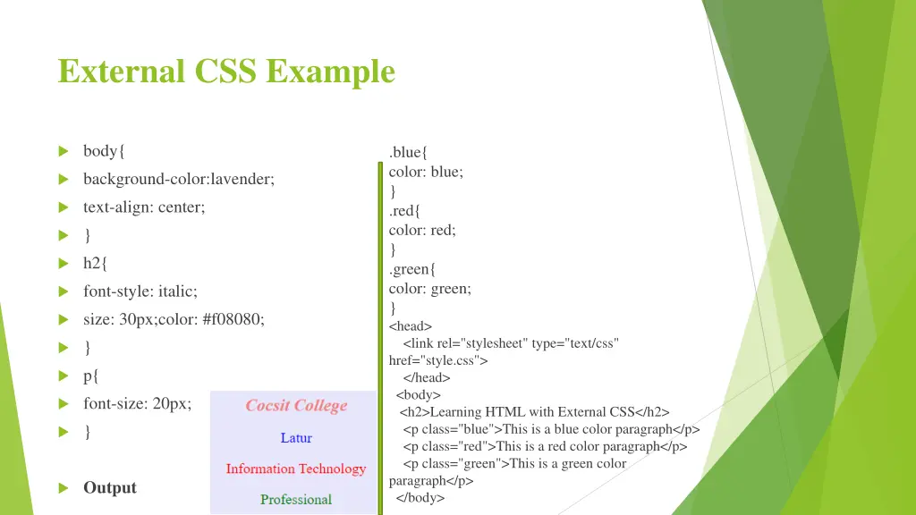 external css example