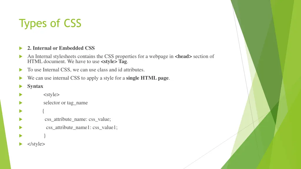 types of css 1