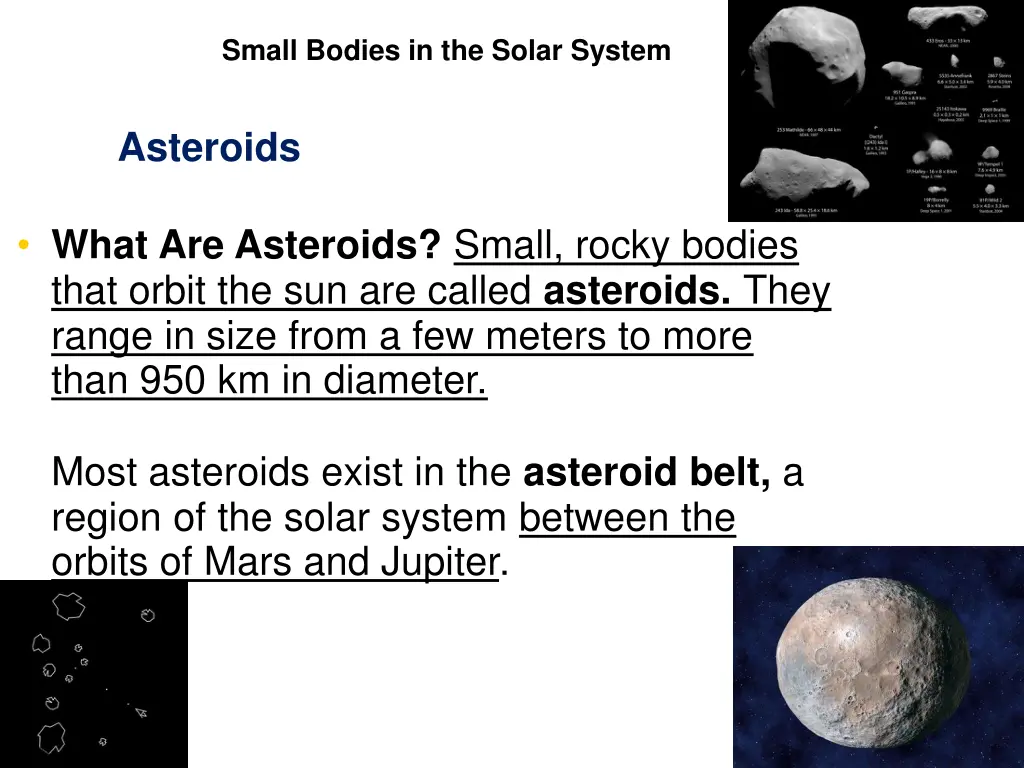 small bodies in the solar system 2