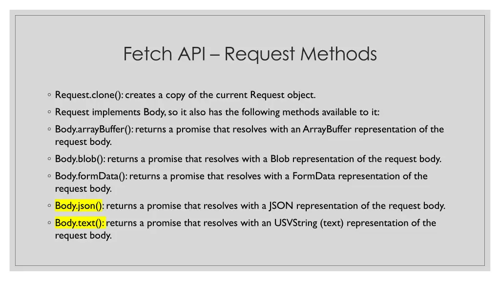 fetch api request methods