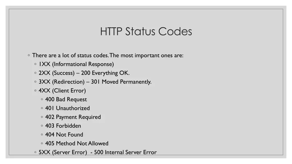 http status codes