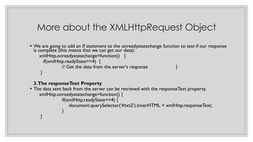 more about the xmlhttprequest object 2