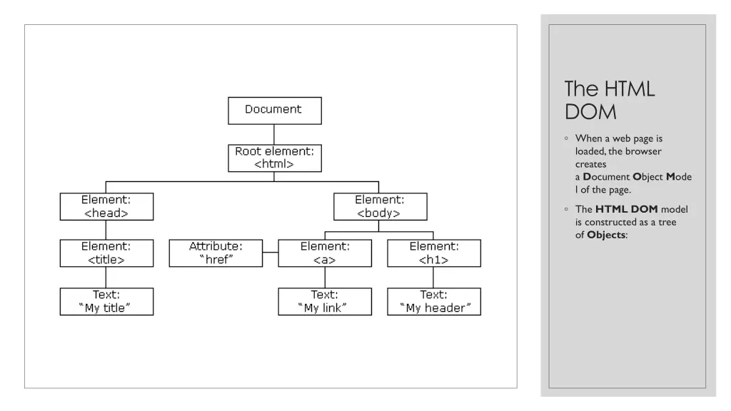 the html dom