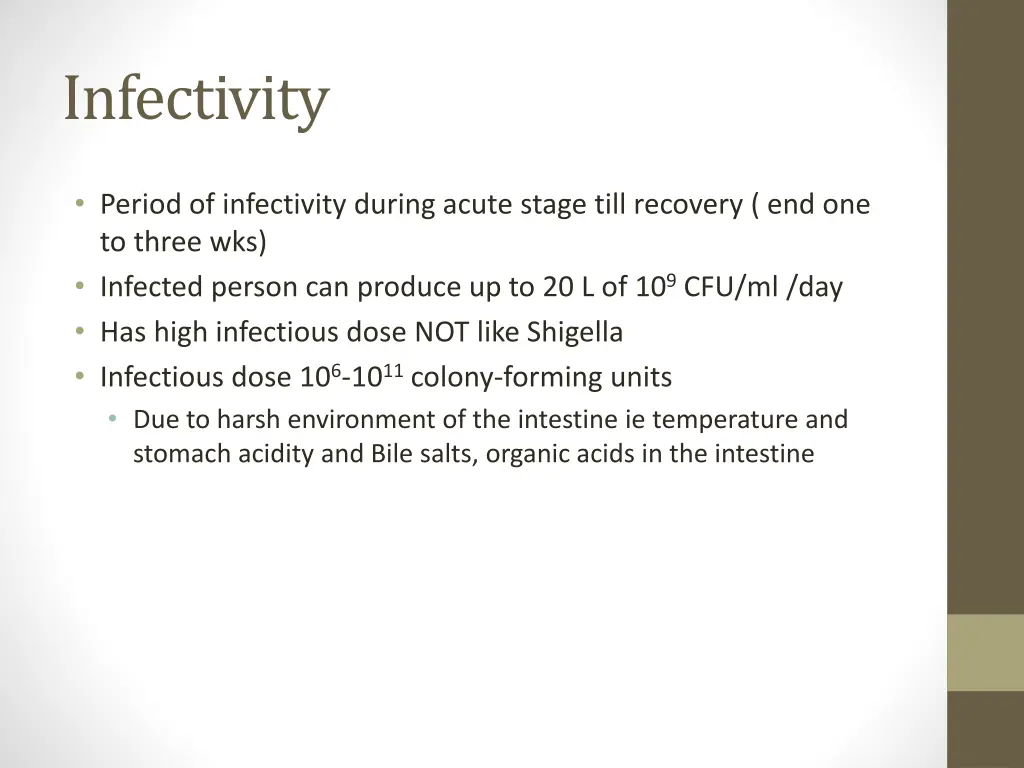 infectivity