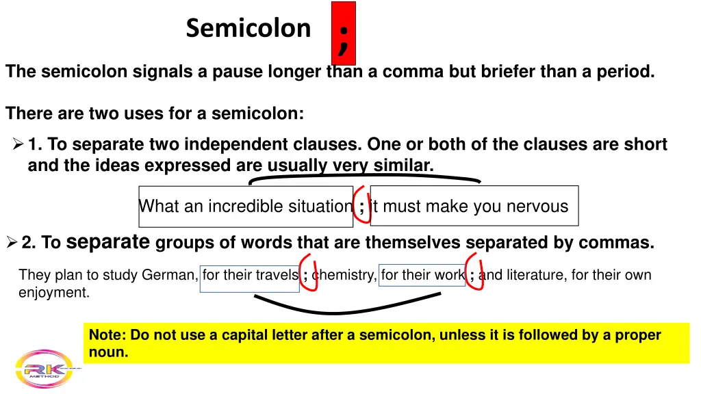 semicolon