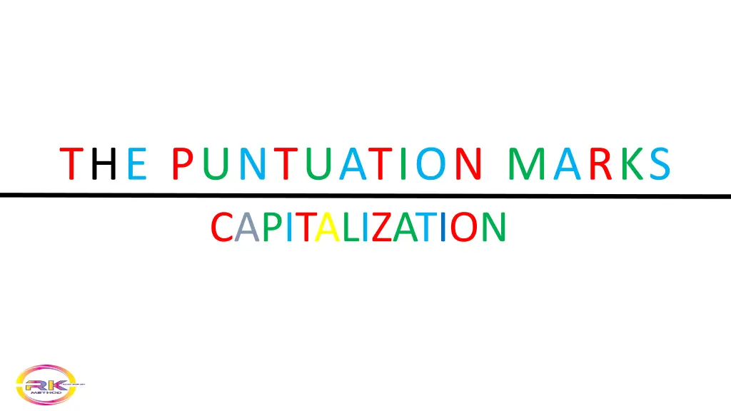 the puntuation marks capitalization