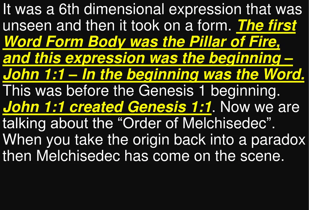 it was a 6th dimensional expression that