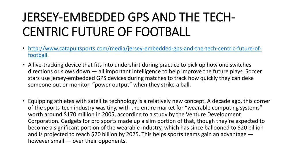 jersey jersey embedded gps and the tech embedded