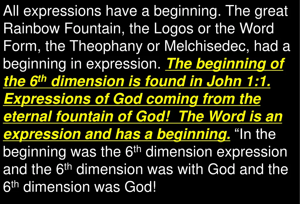 all expressions have a beginning the great