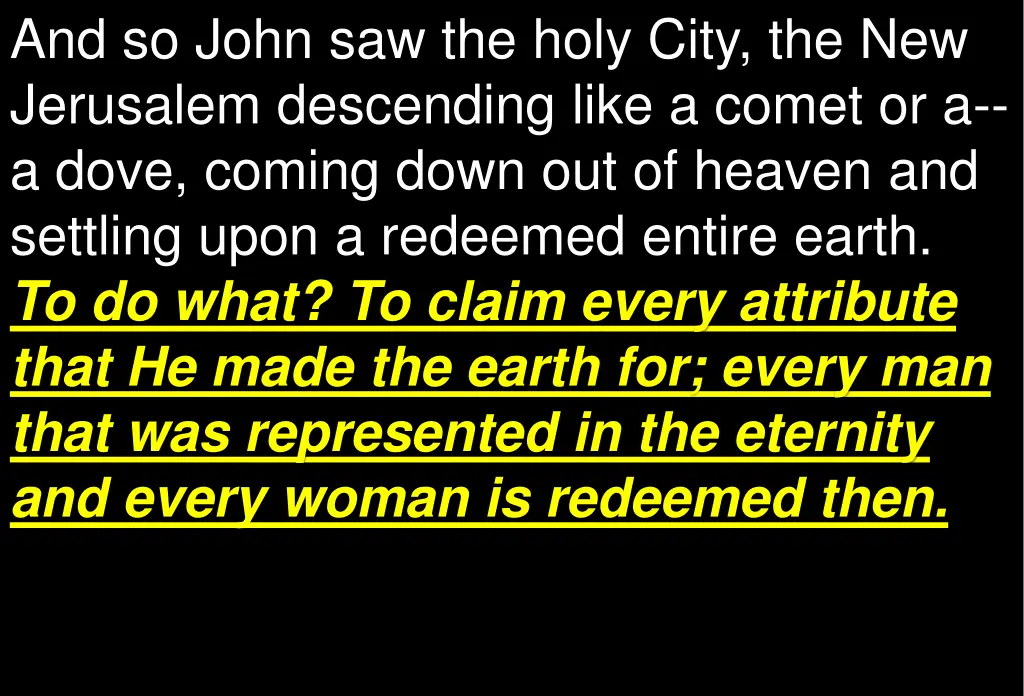 and so john saw the holy city the new jerusalem