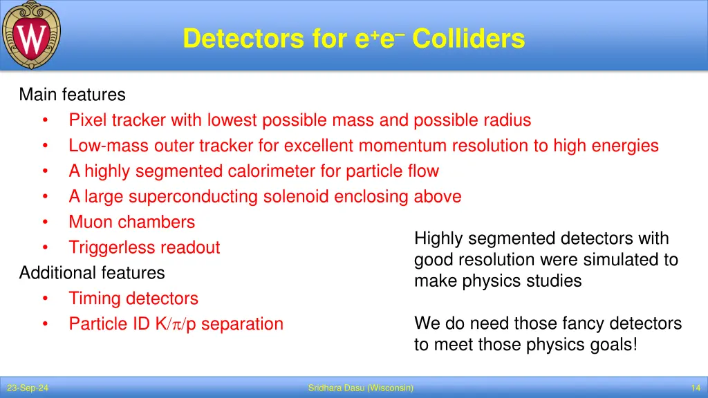 detectors for e e colliders