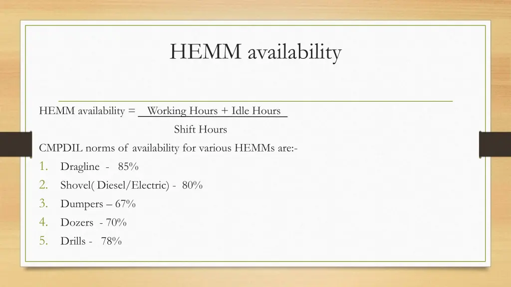 hemm availability