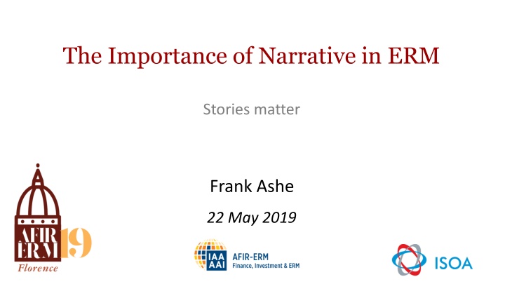 the importance of narrative in erm