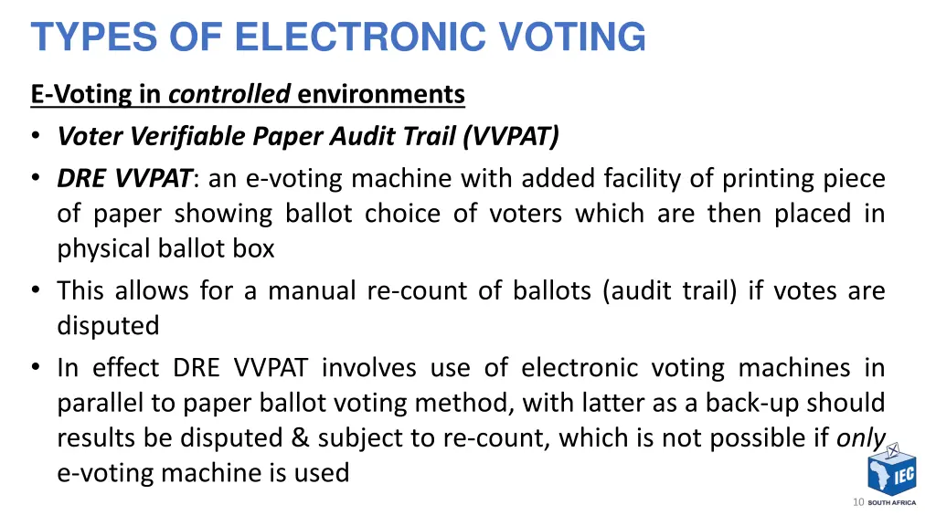 types of electronic voting 1