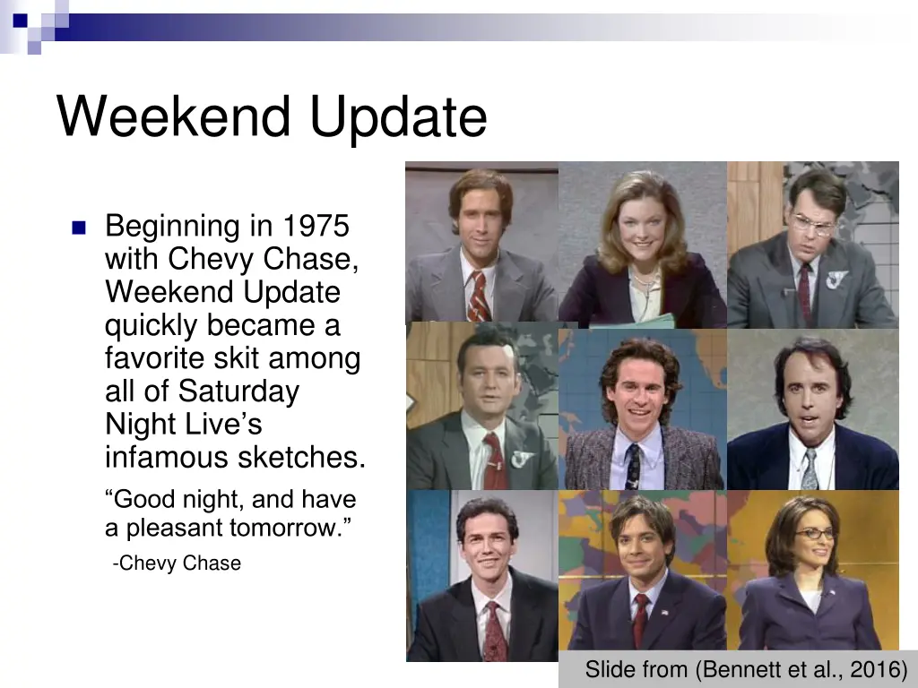 weekend update