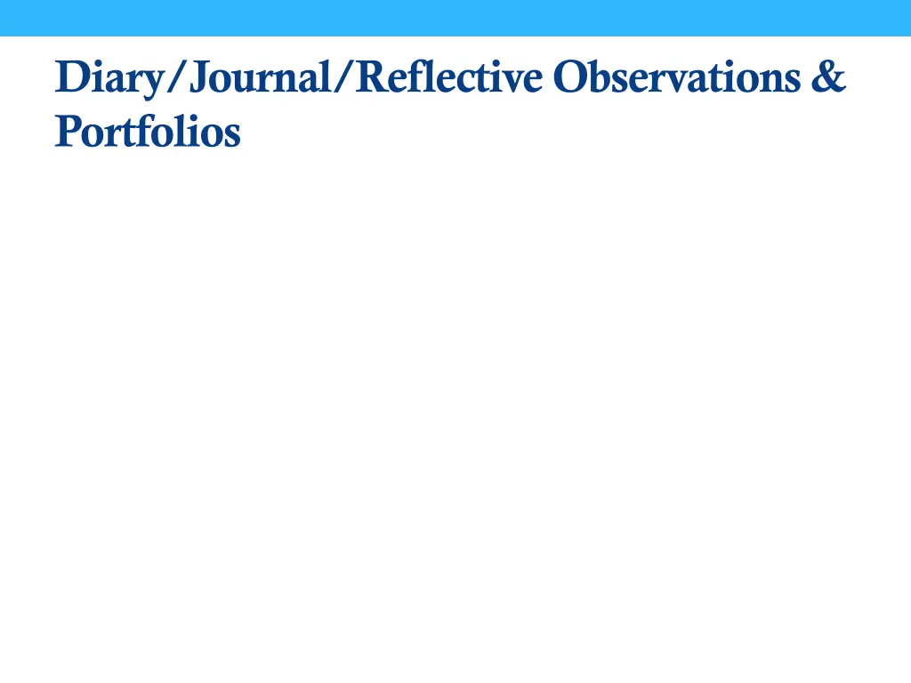 diary journal reflective observations portfolios 1