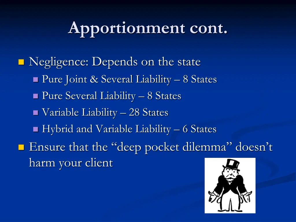 apportionment cont