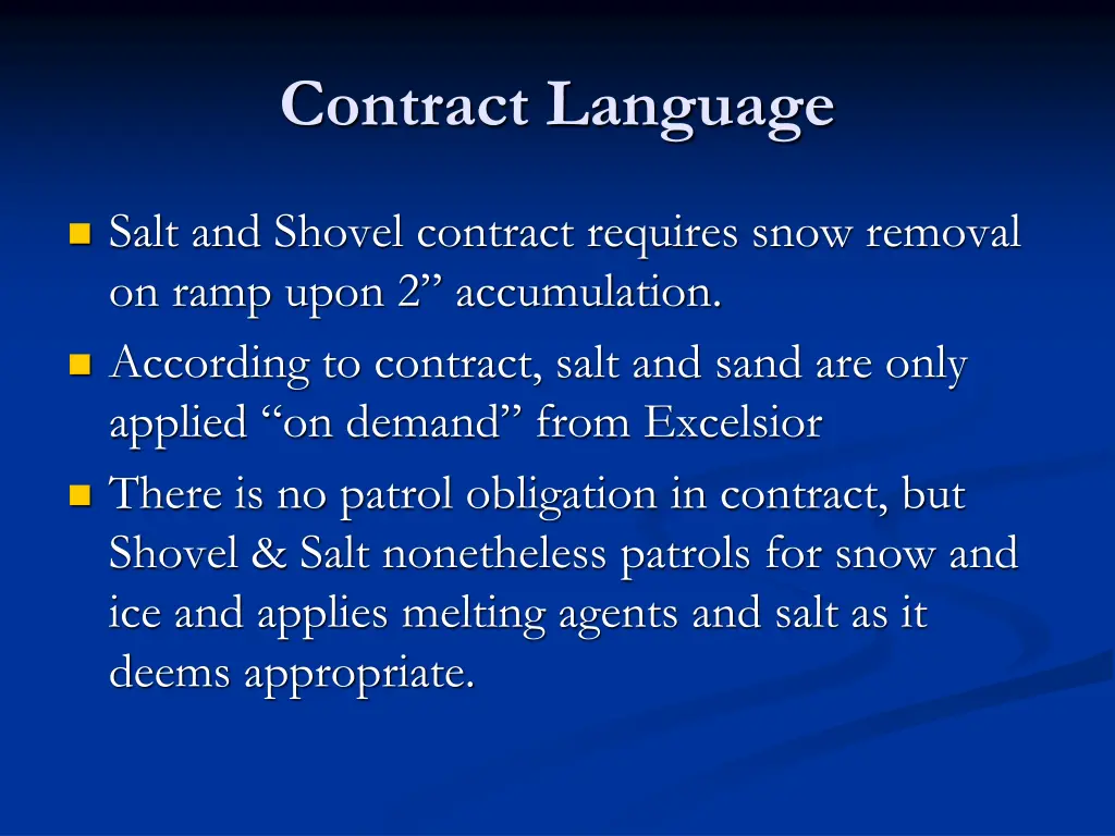 contract language